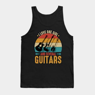 I Love One Girl And Several Guitars Tank Top